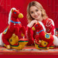 Red & Gold Majestic Horse Mascot Plush - image 2