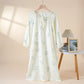 Bellflower Floral Cotton Gauze Nightgown - Beige - L - image 3