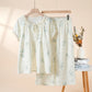 Bellflower Floral Cotton Gauze Pajama Set - Beige - XL - image 3
