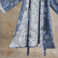 Pastoral Leaf Cotton Gauze Kimono Robe - image 4