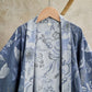 Pastoral Leaf Cotton Gauze Kimono Robe - image 2