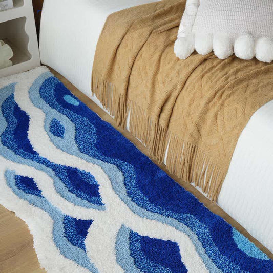 3D Ocean Wave Tufted Bath Rug - image 1