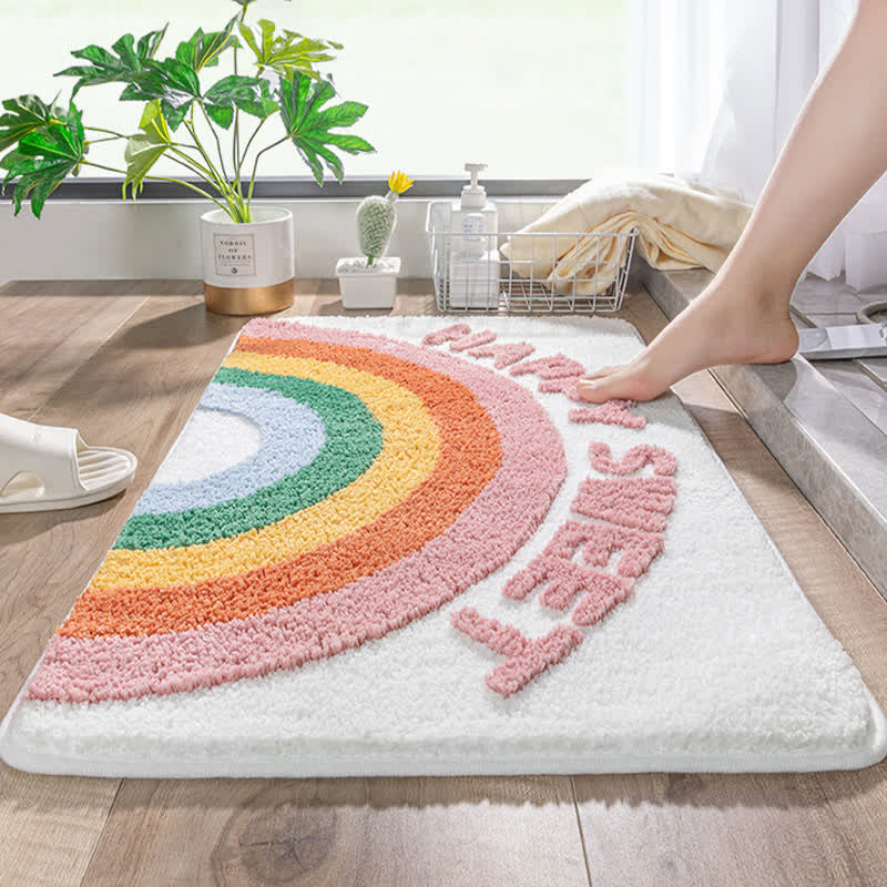 Cartoon Rainbow Decorative Bath Rug - image 2
