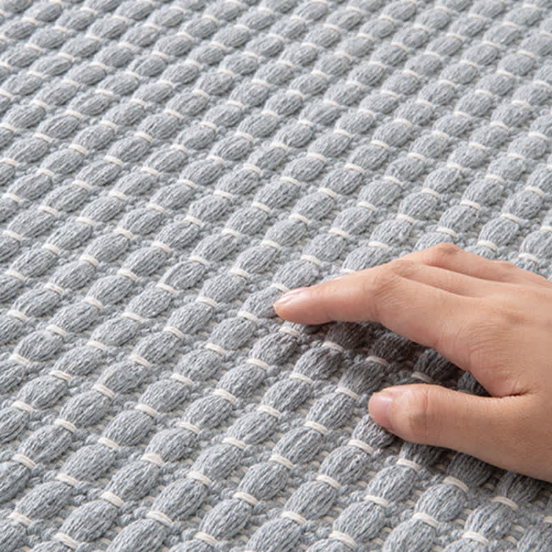 Woven Bath Mat with Tassels - image 5