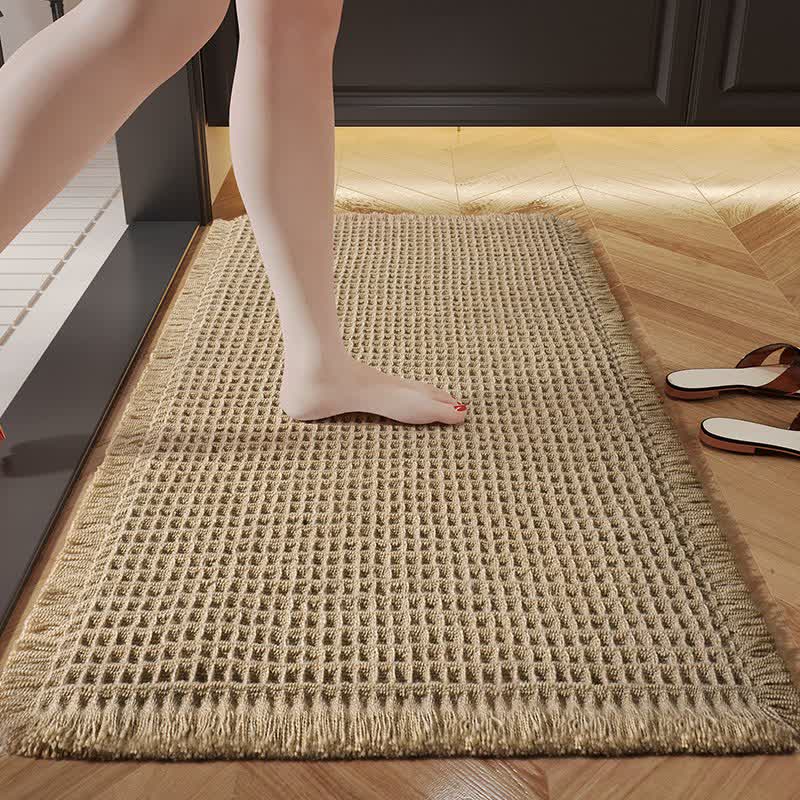 Minimalist Style Waffle Bath Mat - Brown - 24"W x 36"L - image 0