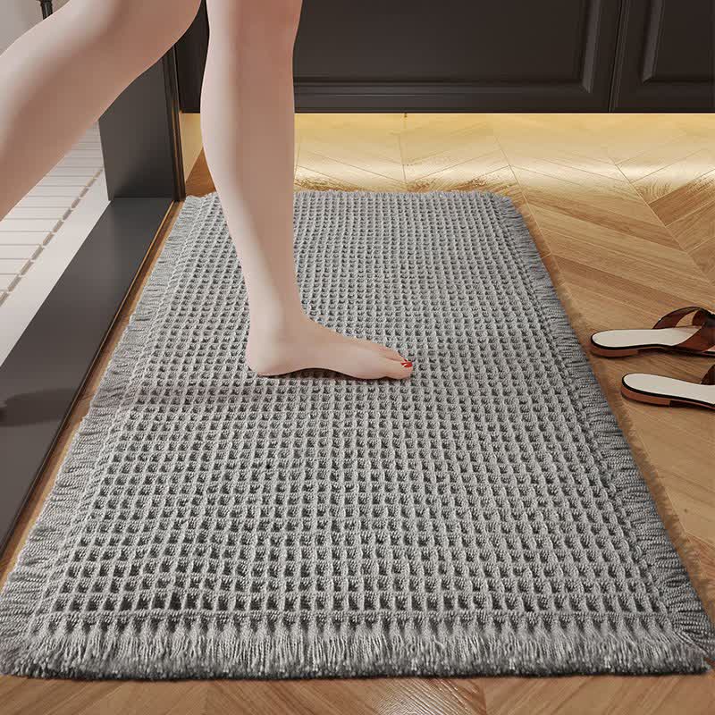 Minimalist Style Waffle Bath Mat - Gray - 24"W x 36"L - image 8