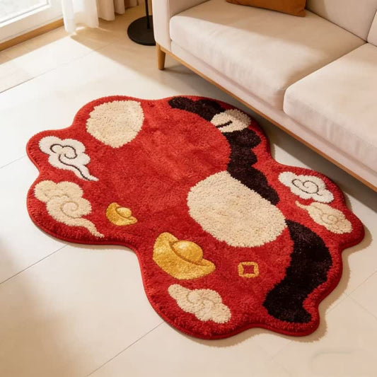 Zodiac Horse Lucky Clouds Decorative Rug - image 1