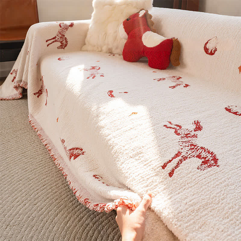 New Year Lucky Horse Sofa Protector - image 7