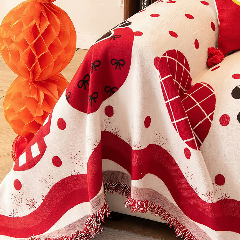 Anti-Slip Zodiac Horse Chenille Couch Throw - image 7