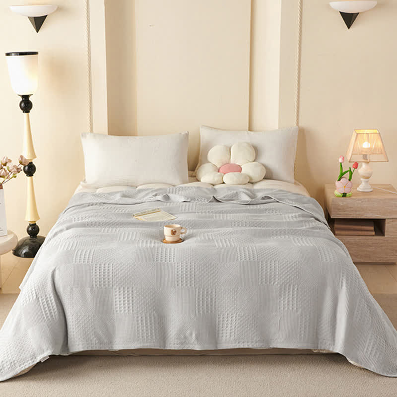 Solid Subtle Textured Cotton Quilt - image 4