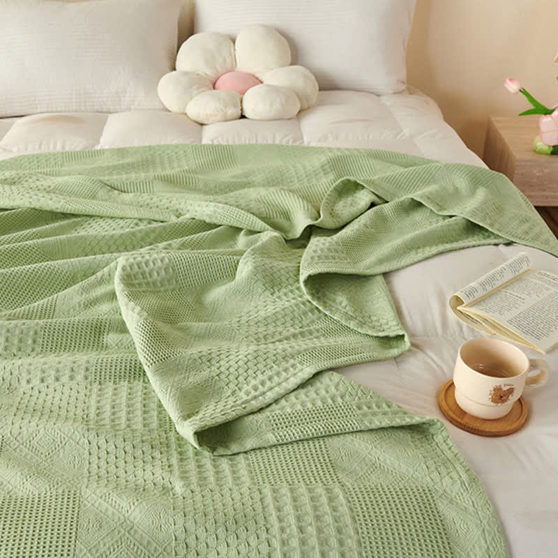 Solid Subtle Textured Cotton Quilt - image 8