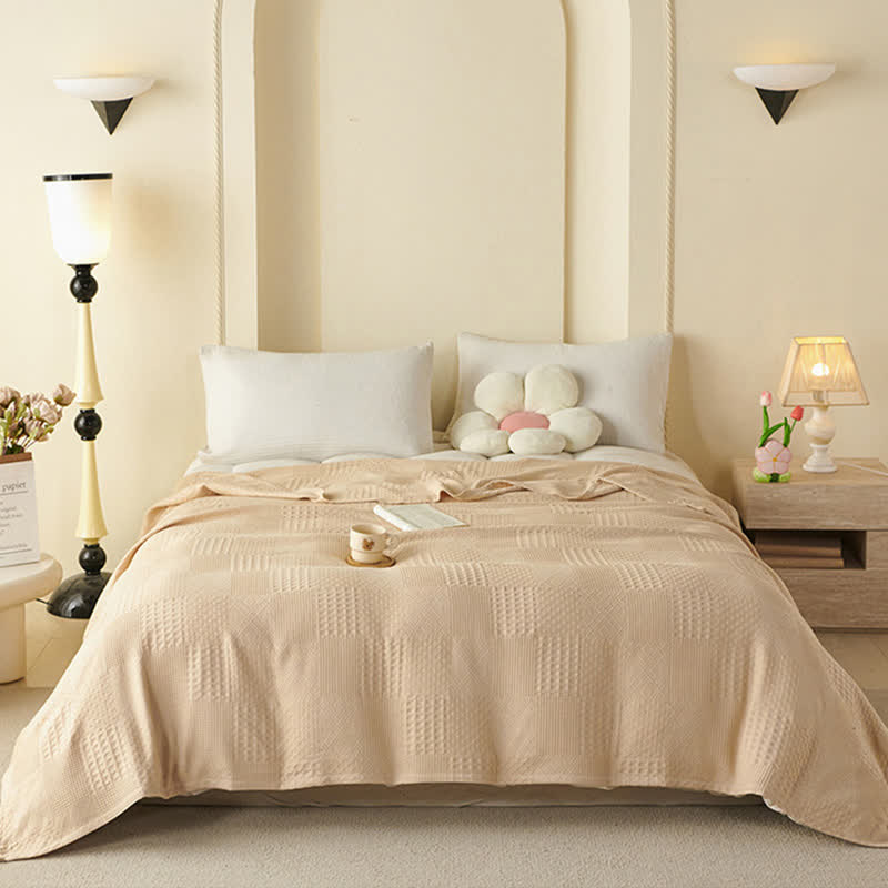 Solid Subtle Textured Cotton Quilt - image 2