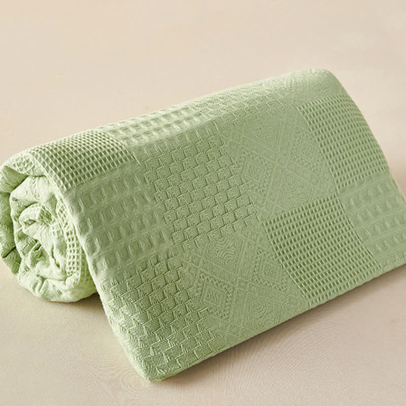 Solid Subtle Textured Cotton Quilt - image 10