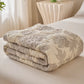 Reversible Peony Floral Cotton Gauze Quilt - image 5