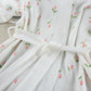 Tulip Pattern Cotton Short Pajama Robe - image 7