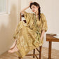 Ethnic Style Ruffled Collar Side-Tie Nightgown - image 2