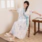 Artistic Vintage Ruffled Collar Side-Tie Nightgown - image 8
