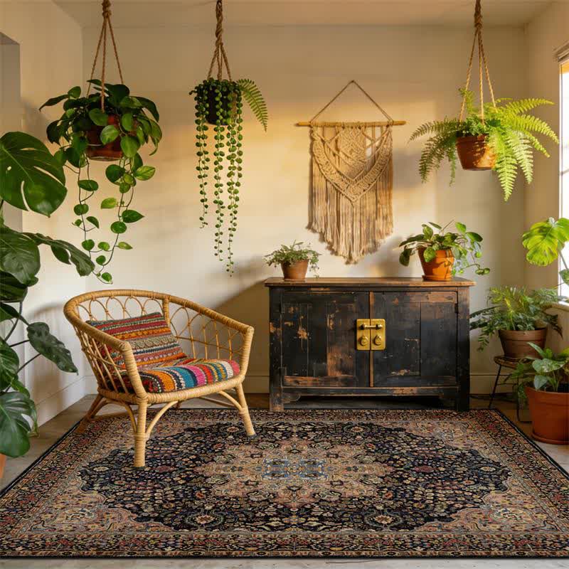 Persian-inspired Bohemian Foldable Carpet - image 1