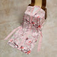 Valentine's Day Oriental Pink Floral Kimono Style Bathrobe - image 5