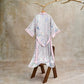 Paradise Florals Peach Blossom & Bird Kimono Style Bathrobe - image 3