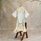 Oriental Yellow Floral Kimono Style Bathrobe - image 4