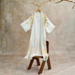 Oriental Yellow Floral Kimono Style Bathrobe - image 2