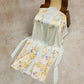 Oriental Yellow Floral Kimono Style Bathrobe - image 3