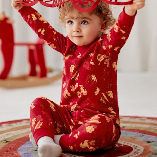 Golden Pony Cotton Kids Loungewear Set - image 1