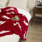 Nordic Style Rabbit Knitted Throw Blanket - image 4