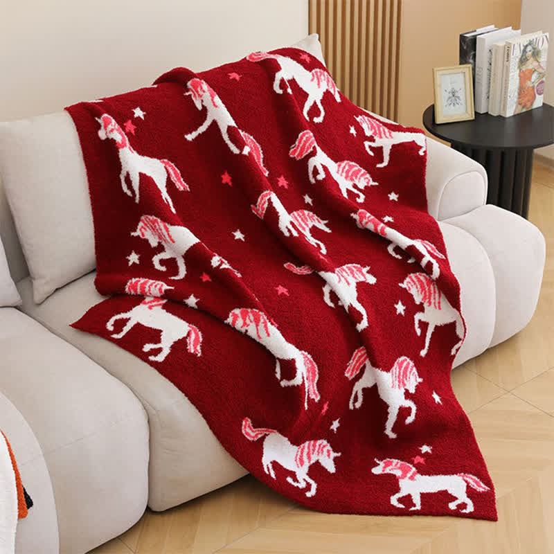 Ultra-Soft Unicorn Yarn Throw Blanket - image 3