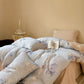 Subtle Floral Cotton Tie-Closure Bedding Set(4PCS) - image 8