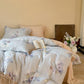 Subtle Floral Cotton Tie-Closure Bedding Set(4PCS) - image 5