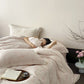 Vintage Subtle Leaf Cotton Gauze Bedding Set(4PCS) - image 15