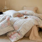 Elegant Peony Cotton Tie-Closure Bedding Set(4PCS) - image 4