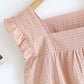 Cotton Gauze Plaid Flutter Sleeve Tank Pajamas - image 13