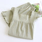 Cotton Gauze Plaid Flutter Sleeve Tank Pajamas - image 8