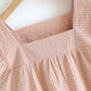 Cotton Gauze Plaid Flutter Sleeve Tank Nightdress - image 7