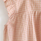 Cotton Gauze Plaid Flutter Sleeve Tank Nightdress - image 8