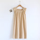 Cotton Gauze Plaid Flutter Sleeve Tank Nightdress - Yellow - XL - image 4