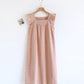 Cotton Gauze Plaid Flutter Sleeve Tank Nightdress - Pink - XL - image 5