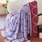 Reversible Circle Pattern Tassel Throw Blanket - image 1