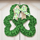 St. Patrick's Day Shamrock Burlap Wreath - image 3