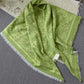 Green Artistic Botanical Tassel Throw Blanket - image 3
