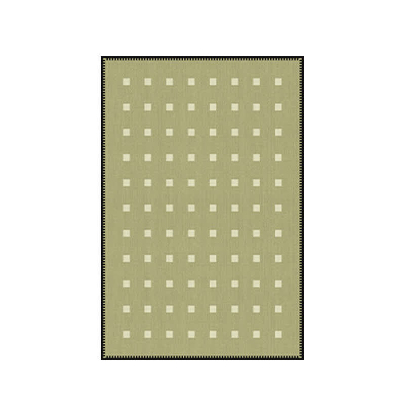 Green Checkered Pattern Area Rug - image 2