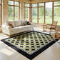 Green Geometric Diamond Area Rug - image 5