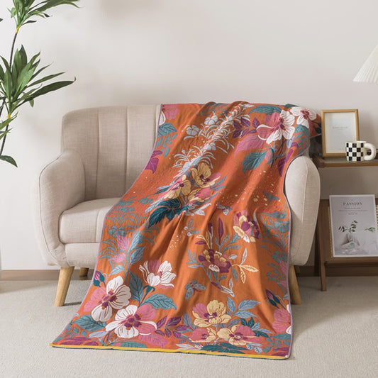 Peach Blossom Cotton Gauze Bath Towel - 35"W x 71"L - image 0