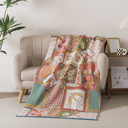 Bohemian Vintage Cotton Gauze Bath Towel - 35"W x 71"L - image 0