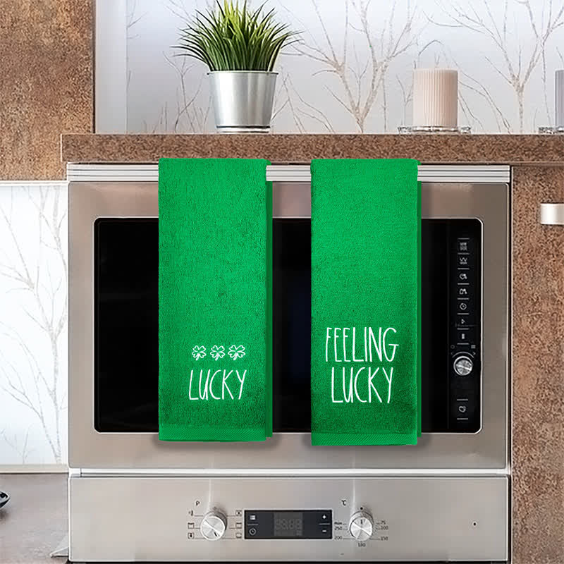 Four-Leaf Clover Inspired Cotton Hand Towel(2PCS) - image 5
