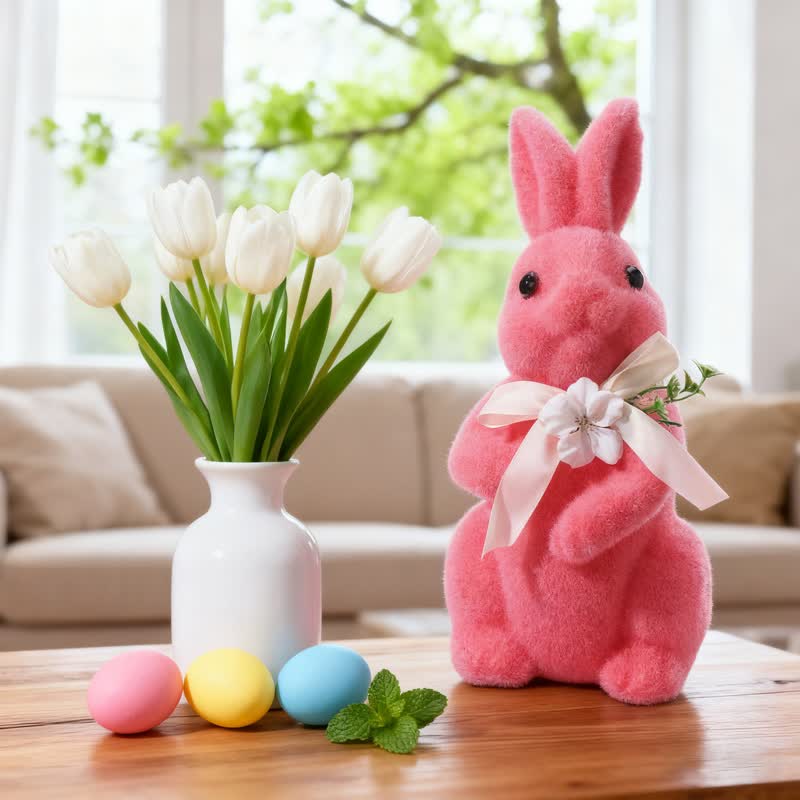 Ownkoti Easter Bunny Flocked Tabletop Decor - image 8