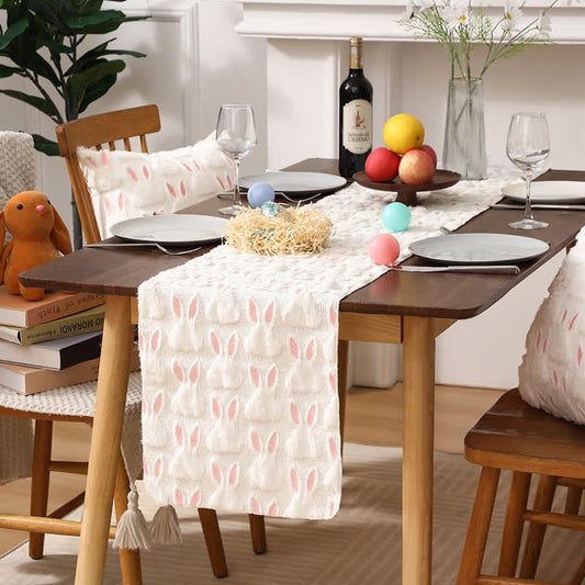 Easter Bunny Head Pattern Table Runner - 13"W x 108"L - image 0